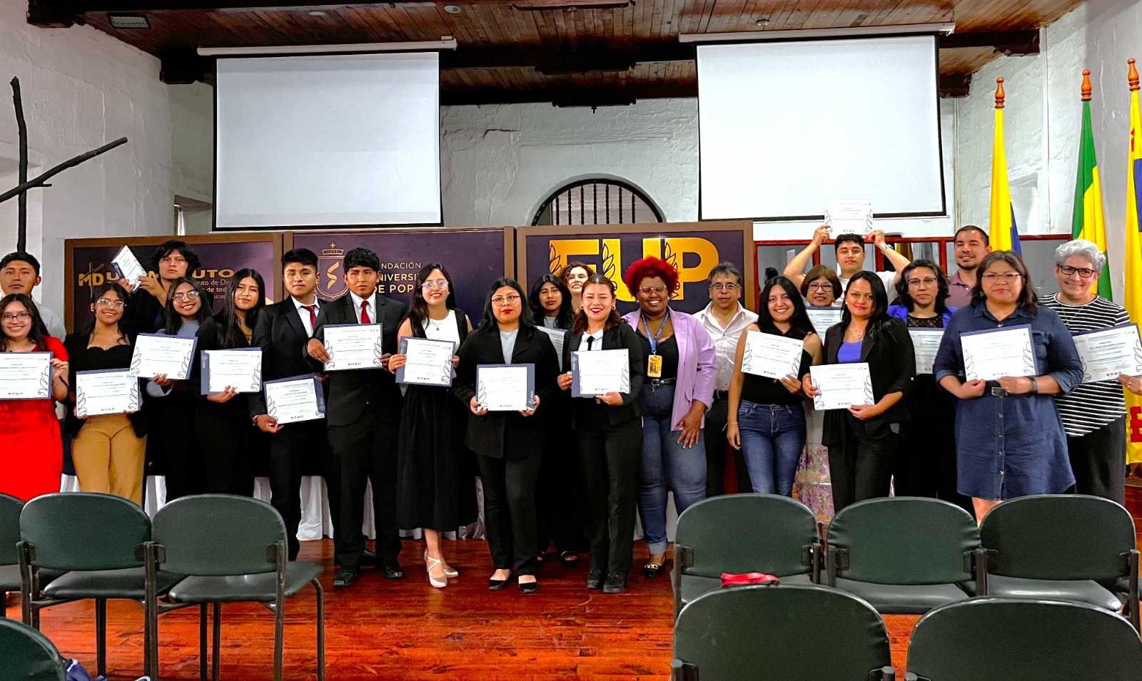UATx recibe reconocimiento de la Fundación Universitaria de Popayán por fortalecer la cooperación internacional